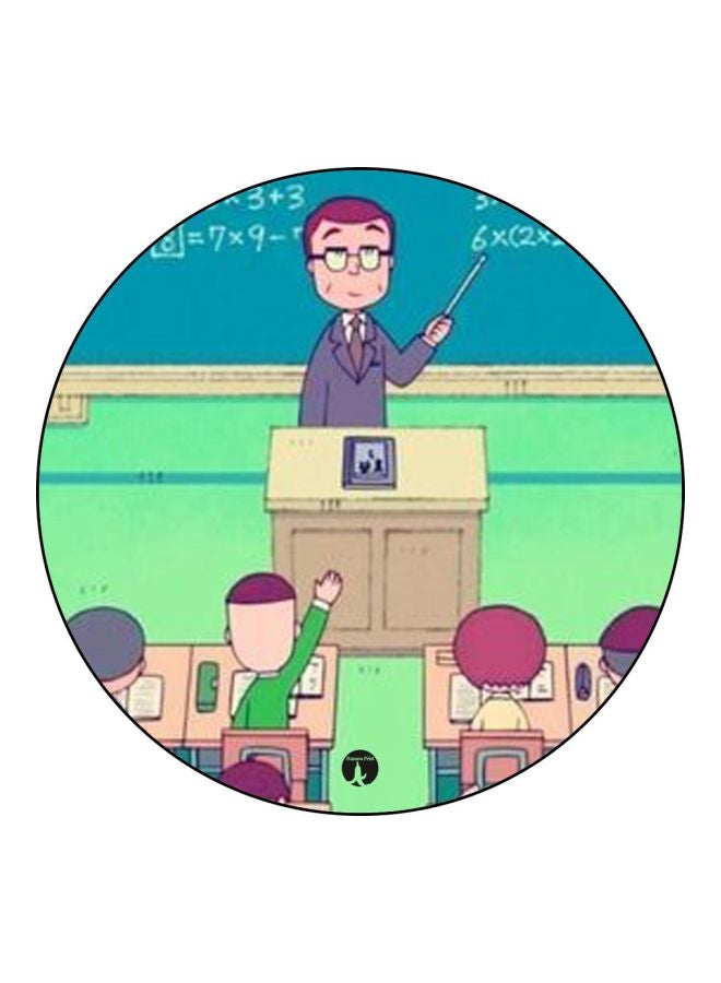 بي بي شارة بطبعة مستوحاة من فيلم الرسوم المتحركة 'Chibi Maruko Chan' أزرق/وردي/ أخضر - Image 1