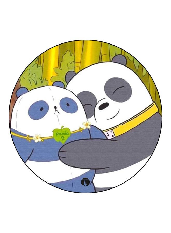 BP We Bare Bears Printed Badge White/Blue/Yellow - Image 1