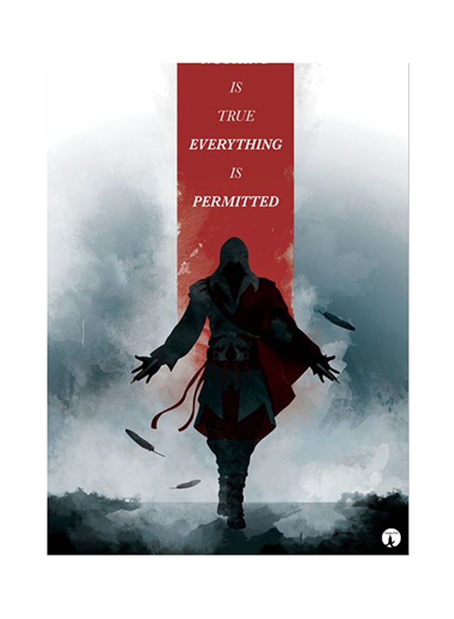 BP Video Game Assassin's Creed Metal Plate Poster Multicolour 15 x 20cm