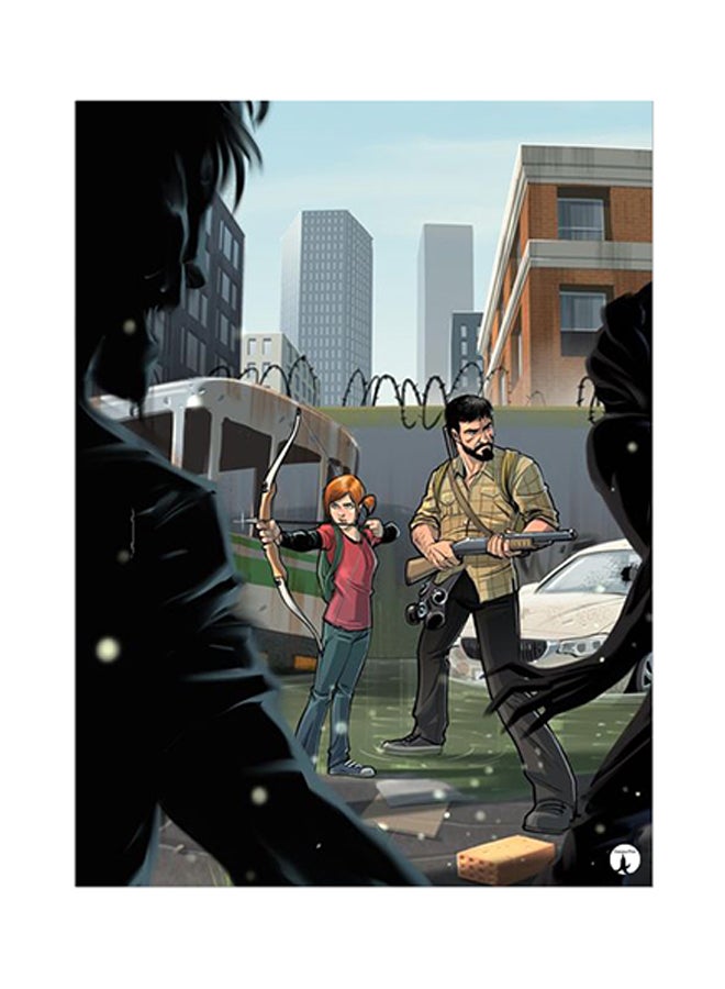 ملصق لوحة معدنية مزين بطبعة من لعبة الفيديو "The Last of Us" متعدد الألوان 15 x 20سم