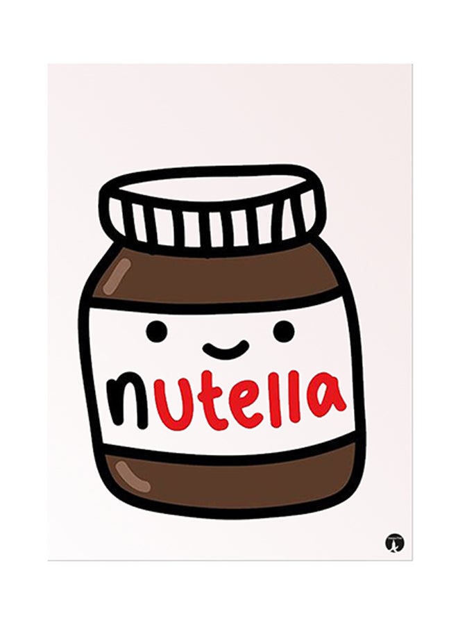 BP Nutella Metal Plate Poster Multicolour 15 x 20cm