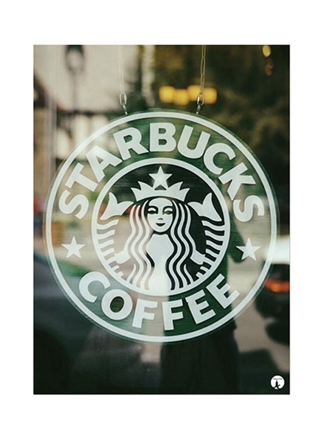 BP Starbucks Metal Plate Poster Multicolour 15 x 20cm