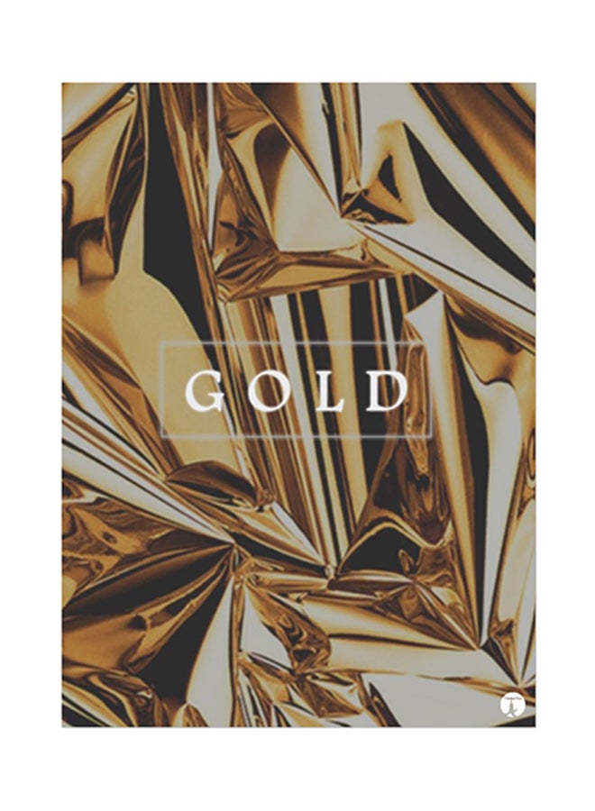 BP English Phrases Metal Plate Poster Gold/Black 15 x 20cm