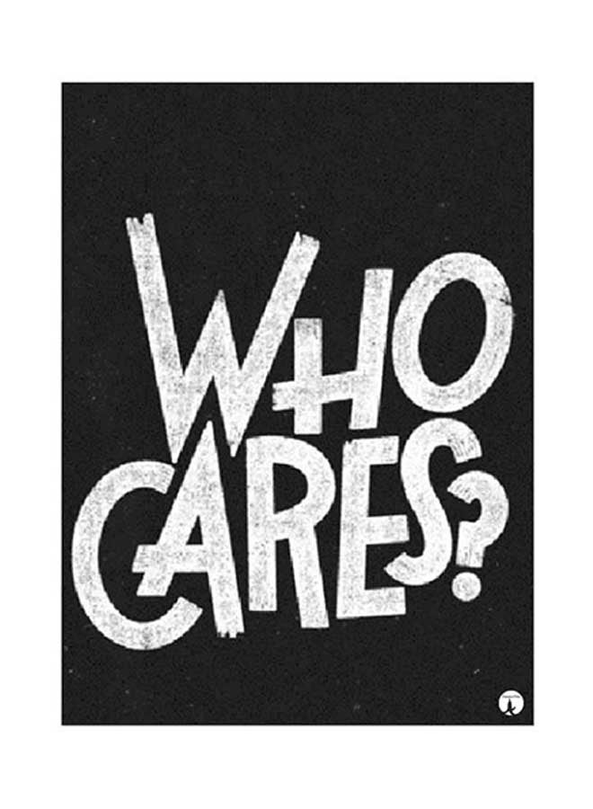 BP English Phrases Metal Plate Poster White/Black 15 x 20cm