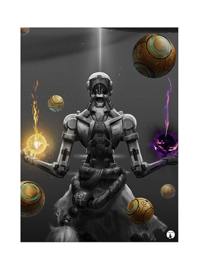 Video Game Overwatch Metal Plate Poster Multicolour 15 x 20cm