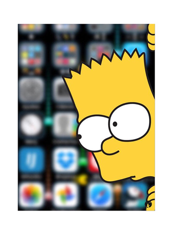 ملصق مصنوع من رقاقة معدنية بتصميم مستوحى من مسلسل "The Simpsons" متعدد الألوان 15 x 20سم