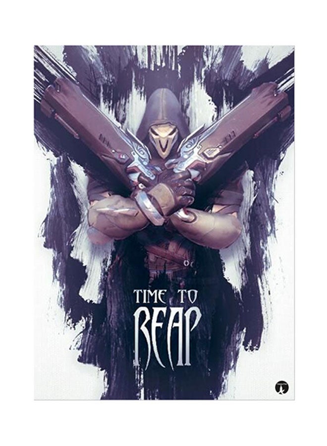 بي بي ملصق لوحات معدنية برسمة لعبة الفيديو Overwatch متعدد الألوان 15 x 20سم