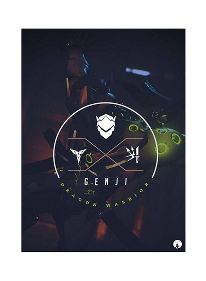 بي بي ملصق لوحات معدنية برسمة لعبة الفيديو Overwatch متعدد الألوان 15 x 20سم