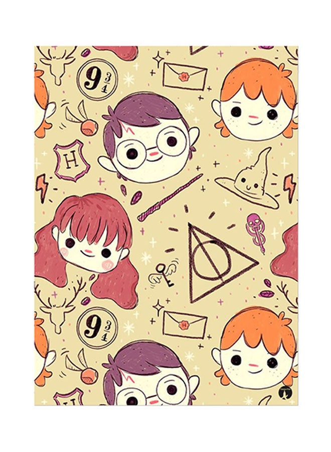 BP Harry Potter Metal Plate Poster Multicolour 15 x 20cm