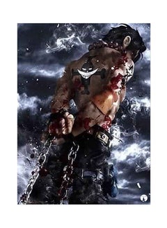 بي بي ملصق مصنوع من رقاقة معدنية بتصميم من مسلسل الرسوم المتحركة "One Piece" متعدد الألوان 15 x 20سم 