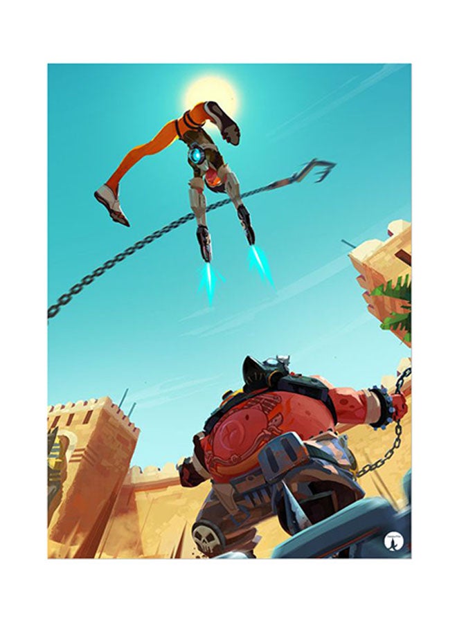 Video Game Overwatch Metal Plate Poster Multicolour 15 x 20cm