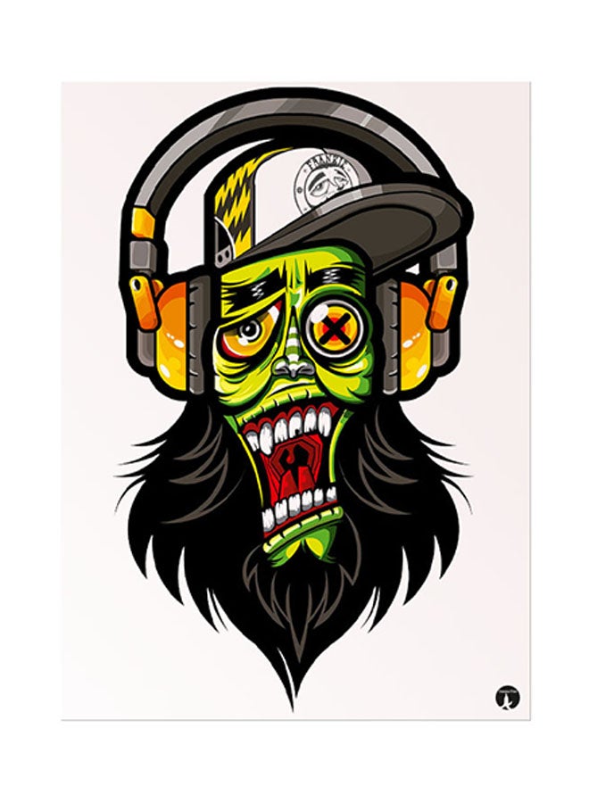 BP Zombie Metal Plate Poster Multicolour 15 x 20cm