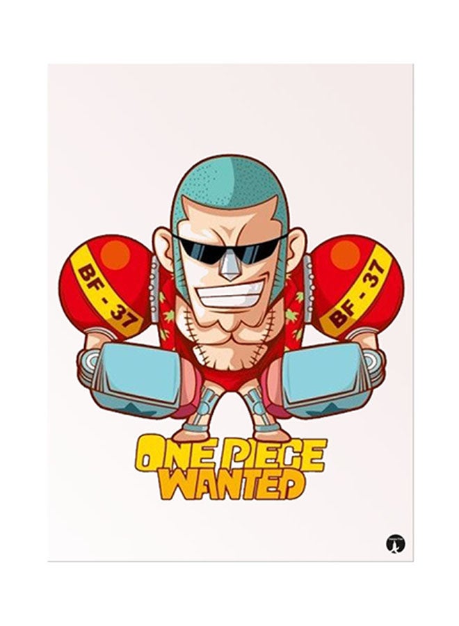 BP Anime One Piece Metal Plate Poster Multicolour