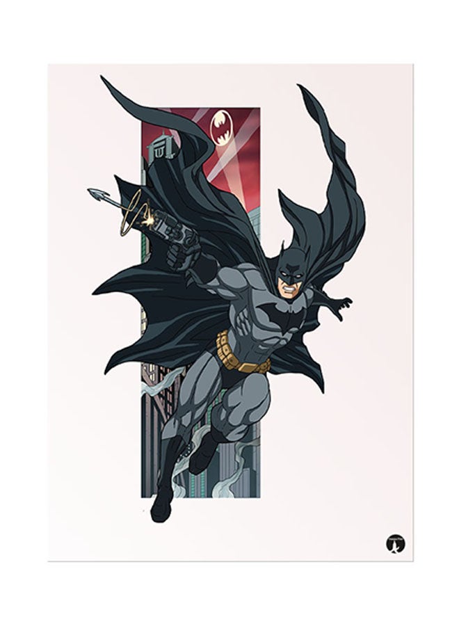 BP Batman Metal Plate Poster Multicolour 15 x 20cm