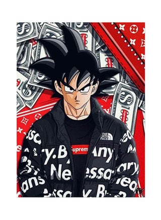 ملصق مصنوع من رقاقة معدنية بتصميم مسلسل الأنمي "Dragon Ball" متعدد الألوان 15 x 20سم - v1576783443/N32893428A_1