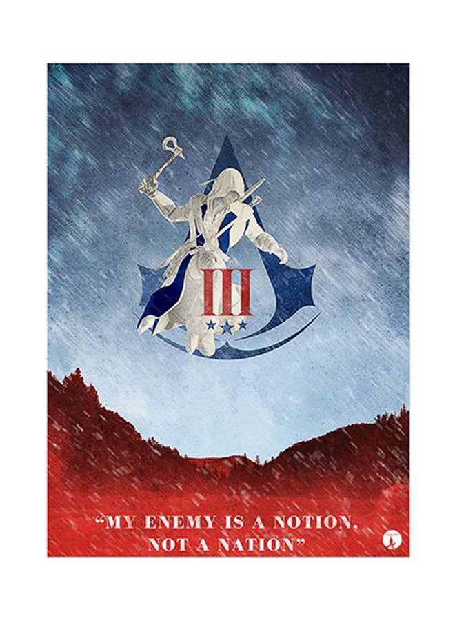 BP Video Game Assassin's Creed Metal Plate Poster Multicolour 15 x 20cm