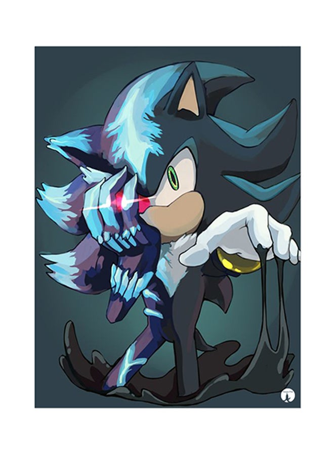 BP Video Game Sonic Metal Plate Poster Multicolour 15 x 20cm