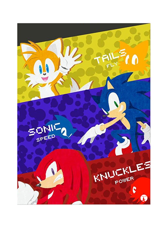 BP Video Game Sonic Metal Plate Poster Multicolour 15 x 20cm