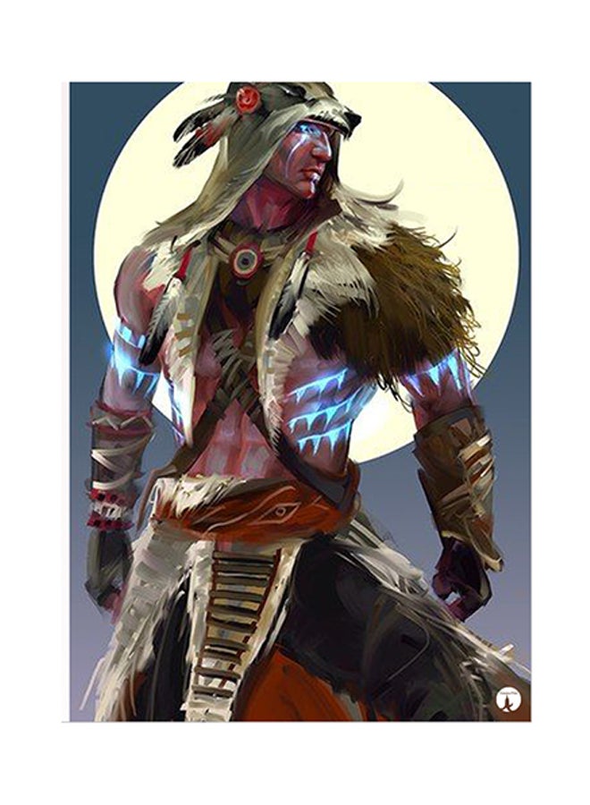 بي بي ملصق معدني بطبعة من لعبة الفيديو Assassin's Creed متعدد الألوان 15 x 20سم