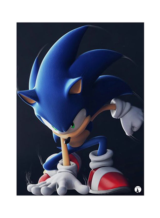BP Video Game Sonic Metal Plate Poster Multicolour 15 x 20cm