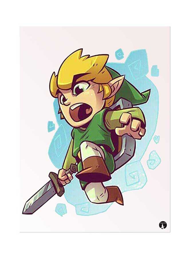 BP Video Game Legend Zelda Metal Plate Poster Multicolour 15 x 20cm