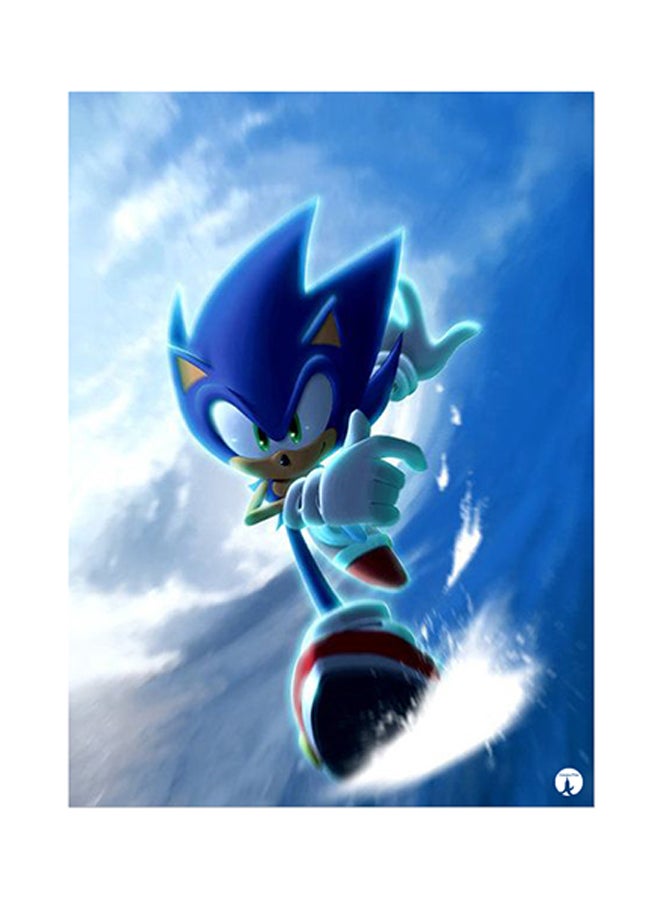 BP Video Game Sonic Metal Plate Poster Multicolour 15 x 20cm