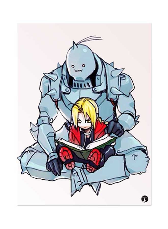 Anime Fullmetal Alchemist Metal Plate Poster Multicolour 15 x 20cm