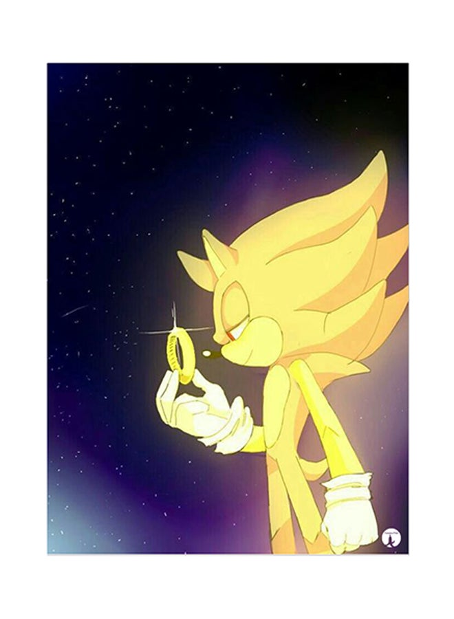 BP Video Game Sonic Metal Plate Poster Multicolour 15 x 20cm