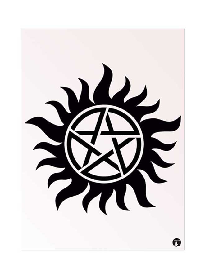 BP Supernatural Metal Plate Poster White/Black