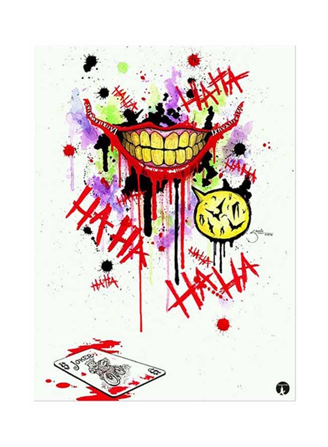 BP Joker Metal Plate Poster Multicolour 15 x 20cm