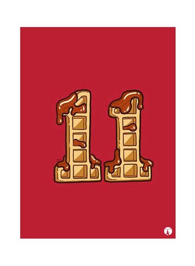 بي بي ملصق معدني بتصميم مُسطح على شكل شخصيات مسلسل "Stranger Things" وردي / بيج 15 x 20سم