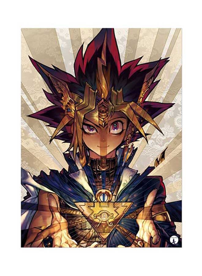 BP Anime Yu Gi Oh Metal Plate Poster Multicolour 15 x 20cm