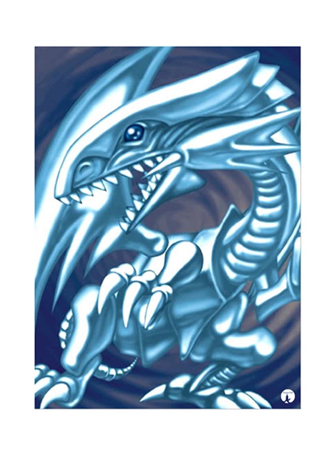 BP Anime Yu Gi Oh Metal Plate Poster Blue/White 15 x 20cm