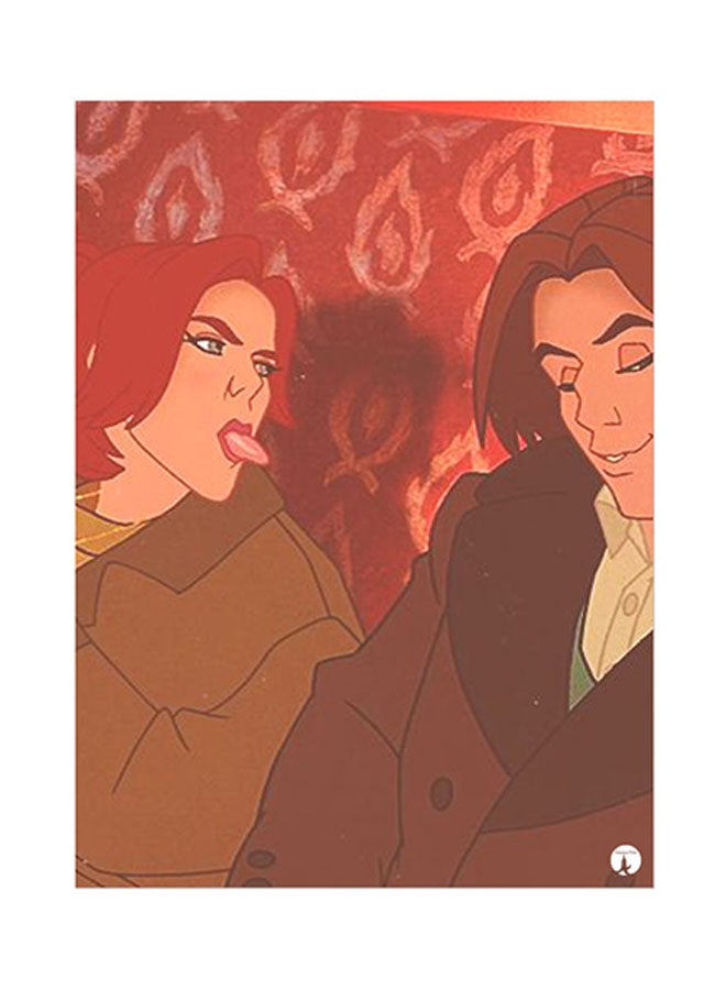 Anastasia Metal Plate Poster Multicolour 15 x 20cm