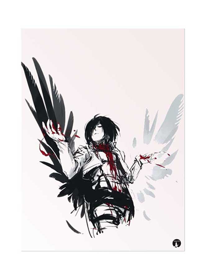 ملصق مزين بطبعة مستوحاة من مسلسل الرسوم المتحركة "Attack On Titan" متعدد الألوان 15x20Ø³Ù†ØªÙŠÙ…ØªØ±