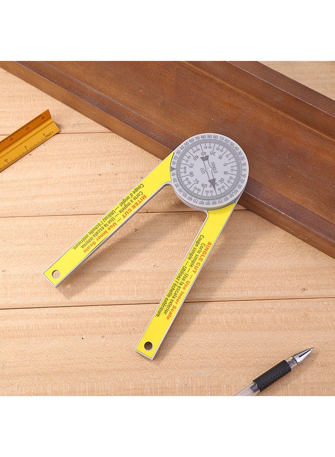 Plastic Pusher Miter  Saw Protractor Gage Digital Scale Yellow  - Image 3