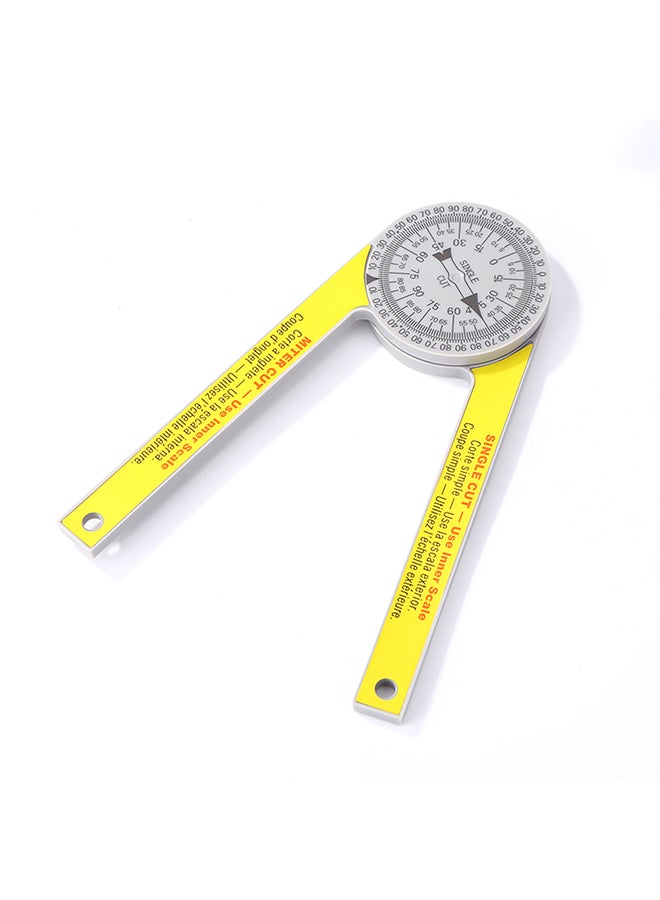 Plastic Pusher Miter  Saw Protractor Gage Digital Scale Yellow  - Image 2