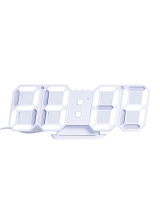3D LED Digital Clock Electronic Table Clock White - v1576784116/N32450546A_1