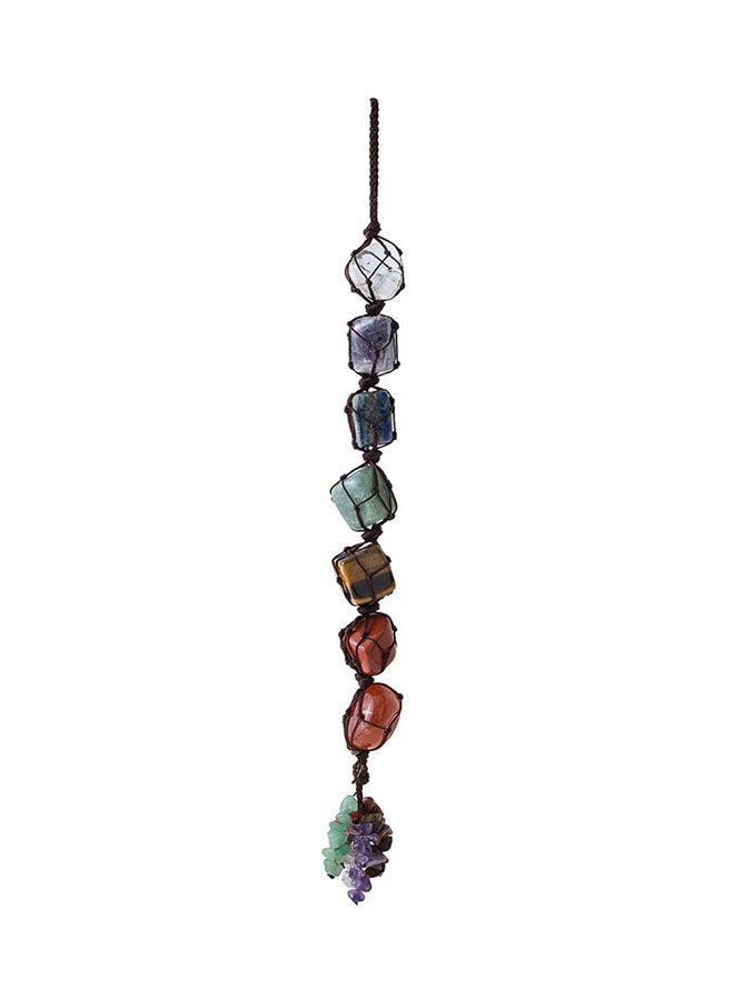 Generic - 7 Chakra Hanging Feng Shui Ornament Natural Stones Car Home Decoration Multicolour - Image 1