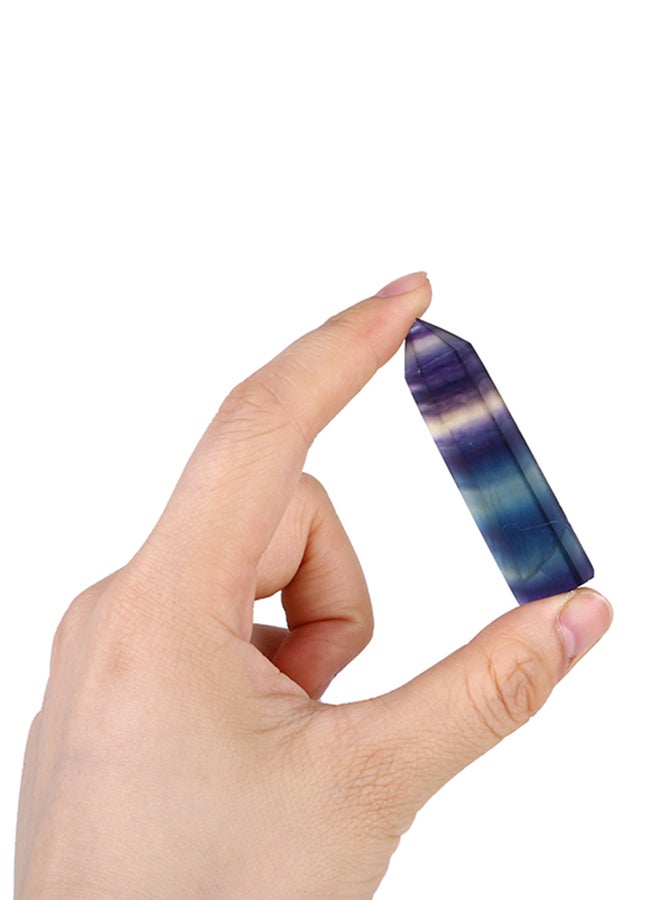 Natural Fluorite Crystal Hexagonal Wand Point Stone Multicolour - Image 2