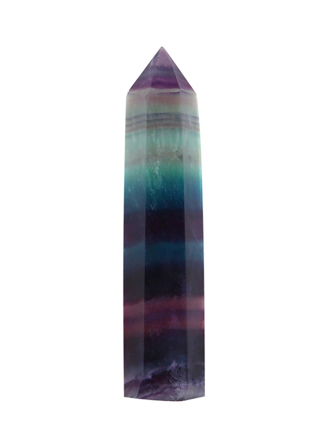 Natural Fluorite Crystal Hexagonal Wand Point Stone Multicolour - Image 1
