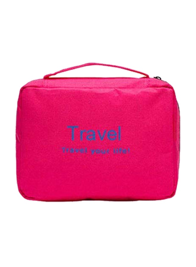 روبيك حقيبة مستحضرات تجميل محمولة ومتعددة الوظائف ومضادة للماء وردي - Image 1