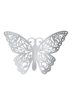 Generic 12-Piece 3D Butterfly Wall Stickers Silver  - Image 5