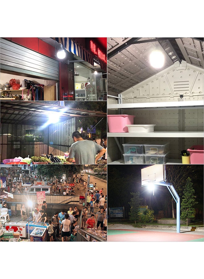 مصباح لمبة شحن بإضاءة LED يعمل بالطاقة الشمسية لأنشطة التخييم الخارجية أبيض 16x9x9Ø³Ù†ØªÙŠÙ…ØªØ± - Image 4