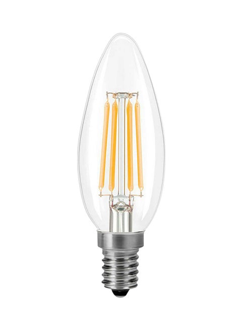 مصباح LED للشمعدان أصفر 10x5x10سم