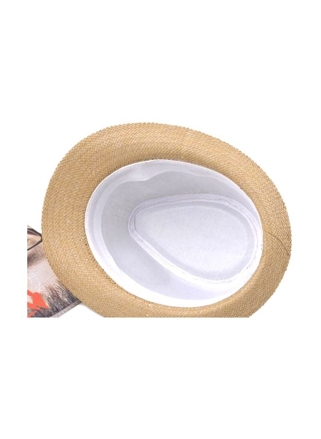 Generic Straw Casual Sun Hat Brown/Black  - Image 2