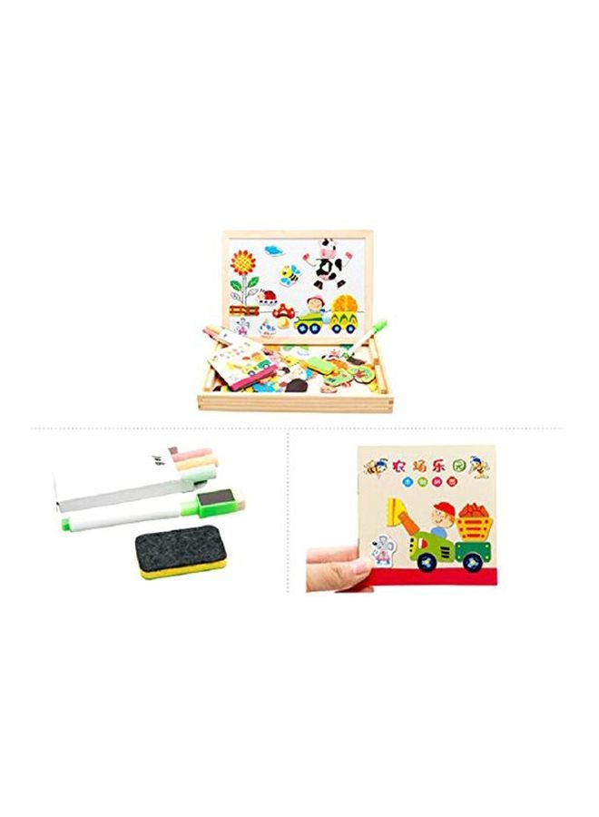 فنبلاست سبورة خشبية مغناطيسية أسود / بيج - Image 2