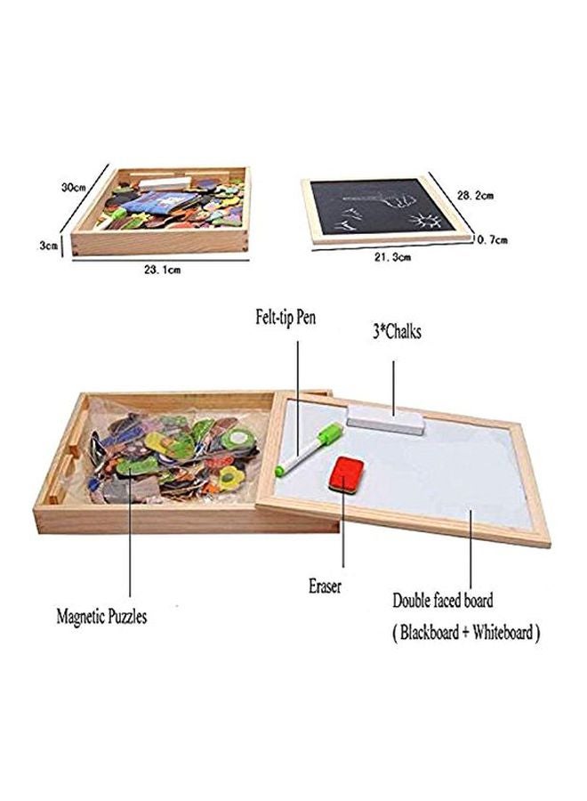 فنبلاست سبورة خشبية مغناطيسية أسود / بيج - Image 3