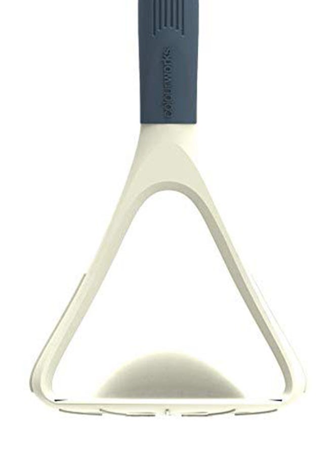 KitchenCraft - Colourworks Classic Silicone Head Masher Classic Cream 24cm - Image 1