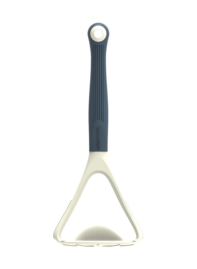 KitchenCraft - Colourworks Classic Silicone Head Masher Classic Cream 24cm - Image 1